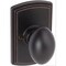 Delaney Hardware Italian Collection Canova Edged Oil Rubbed Bronze Dummy Door Knob 365507 - alternate 1